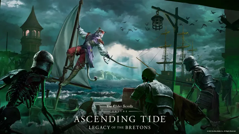 Grafika promocyjna dodatku Ascending Tide do The Elder Scrolls Online