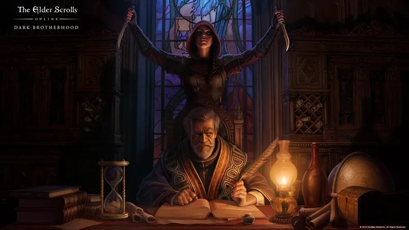 Grafika promocyjna dodatku Dark Brotherhood do The Elder Scrolls Online