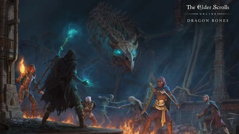 Grafika promocyjna dodatku Dragon Bones do The Elder Scrolls Online