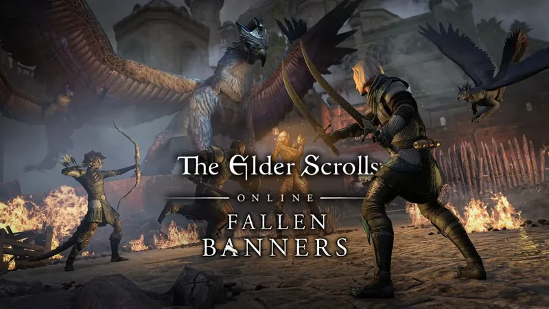 Grafika promocyjna dodatku Fallen Banners do The Elder Scrolls Online