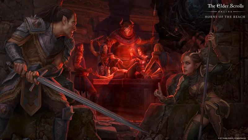 Grafika promocyjna dodatku Horns of the Reach do The Elder Scrolls Online