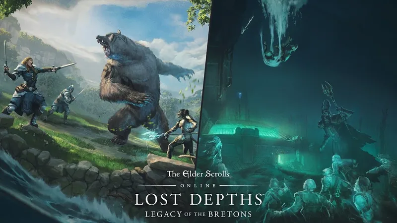 Grafika promocyjna dodatku Lost Depths do The Elder Scrolls Online