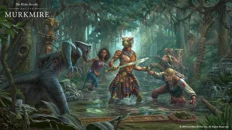 Grafika promocyjna dodatku Murkmire do The Elder Scrolls Online