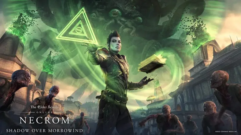 Grafika promocyjna dodatku Necrom do The Elder Scrolls Online