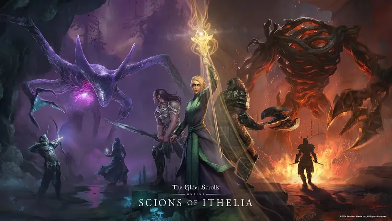 Grafika promocyjna dodatku Scions of Ithelia do The Elder Scrolls Online