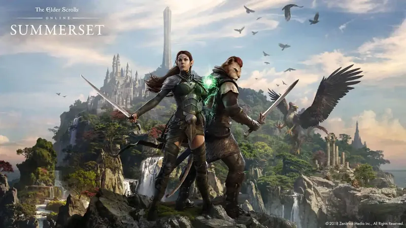 Grafika promocyjna dodatku Summerset do The Elder Scrolls Online