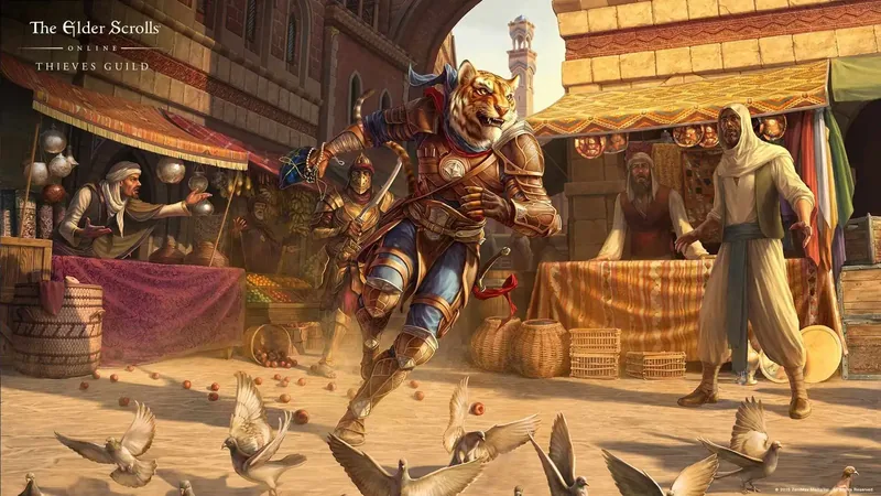 Grafika promocyjna dodatku Thieves Guild do The Elder Scrolls Online