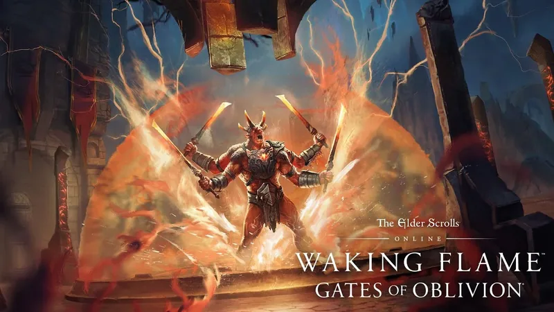 Grafika promocyjna dodatku Waking Flame do The Elder Scrolls Online