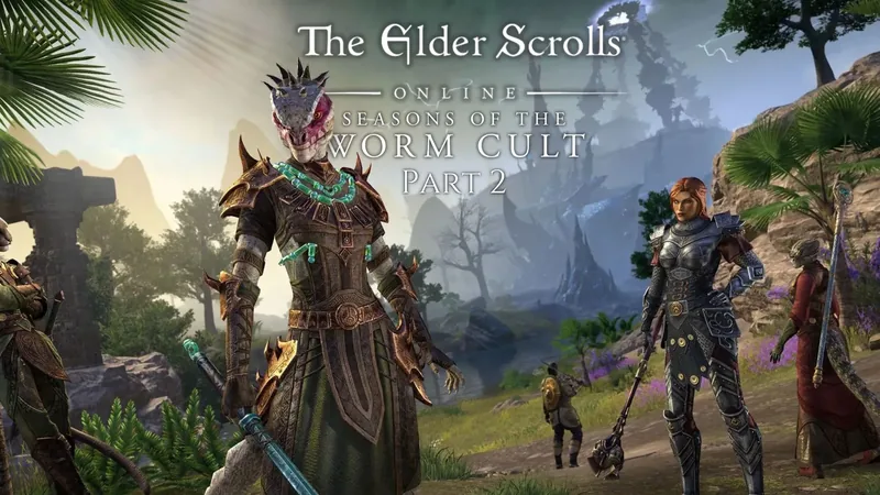 Grafika promocyjna dodatku Seasons of the Worm Cult Part 2 do The Elder Scrolls Online