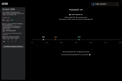 G705: zakładka z DPI w aplikacji G-HUB