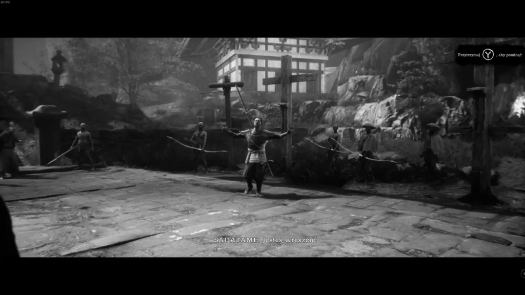 Zrzut ekranu z filmiku w grze TRek to Yomi.