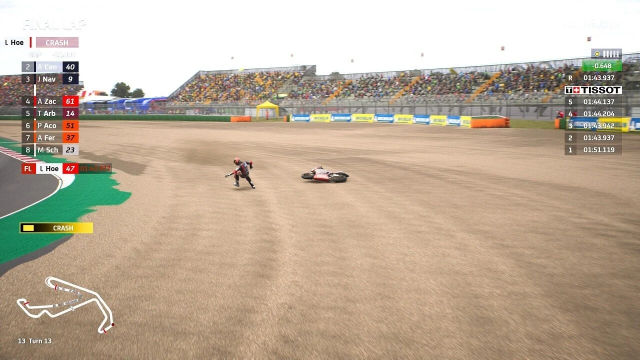 MotoGP 22 - wywrotka