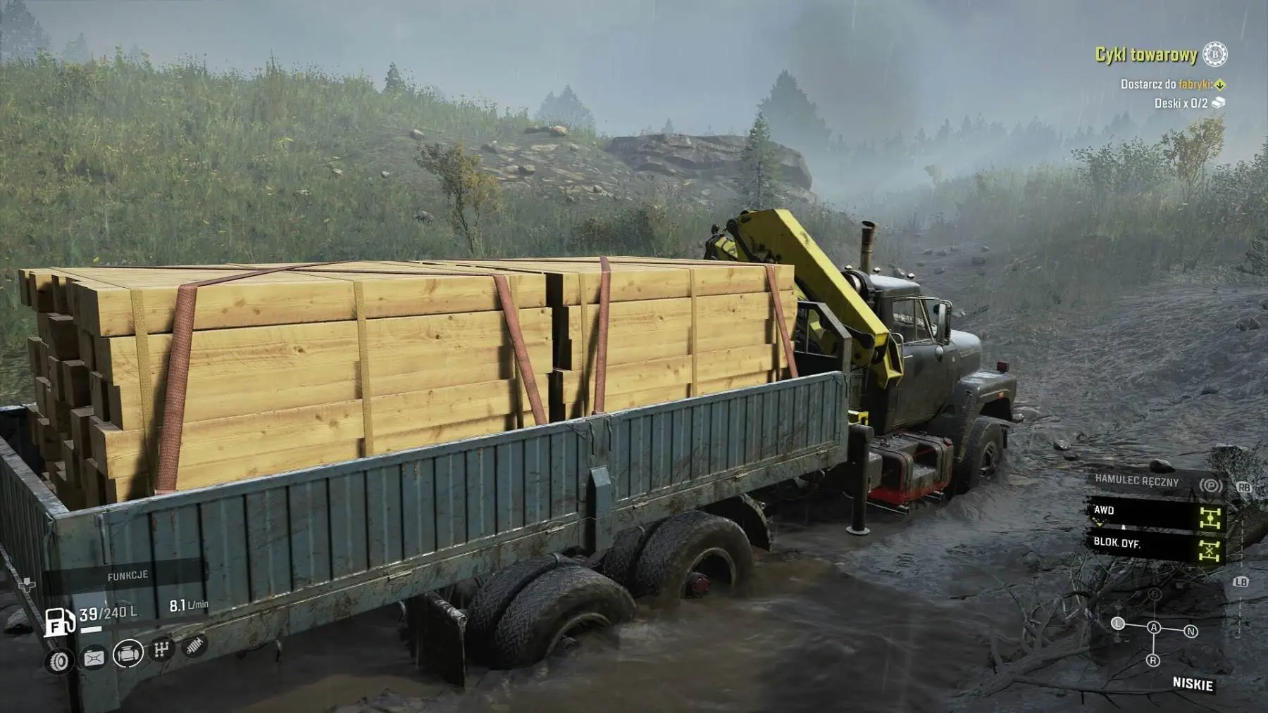 Snowrunner - ciężar&oacute;wka w błocie