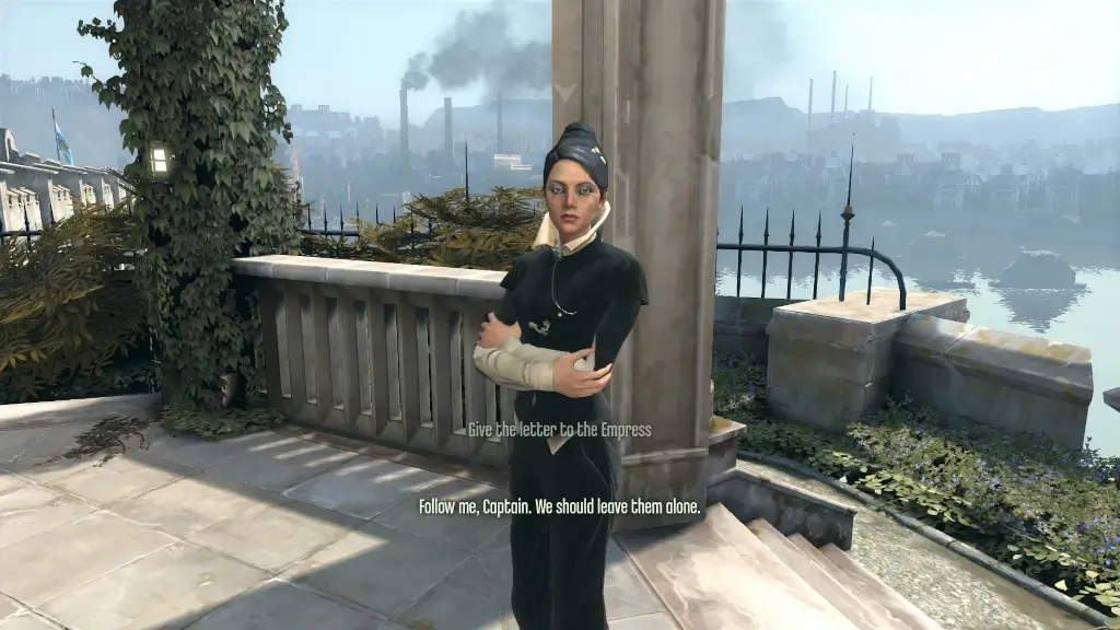 Screen z gry Dishonored. Cesarzowa Jessamine Kaldwin.
