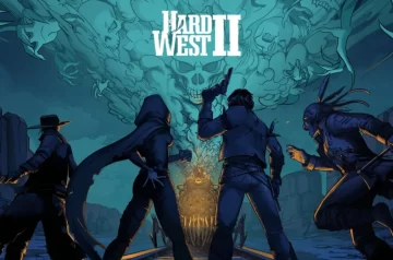 Hard West II — ekran tytułowy i logo