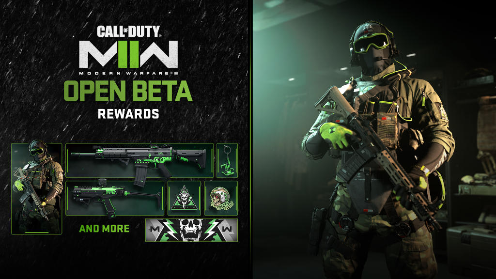 Call of Duty: Next - grafika prezentująca nagrody do zdobycia w trakcie bety gry