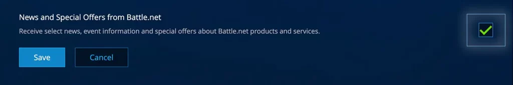 Battle Net special offers