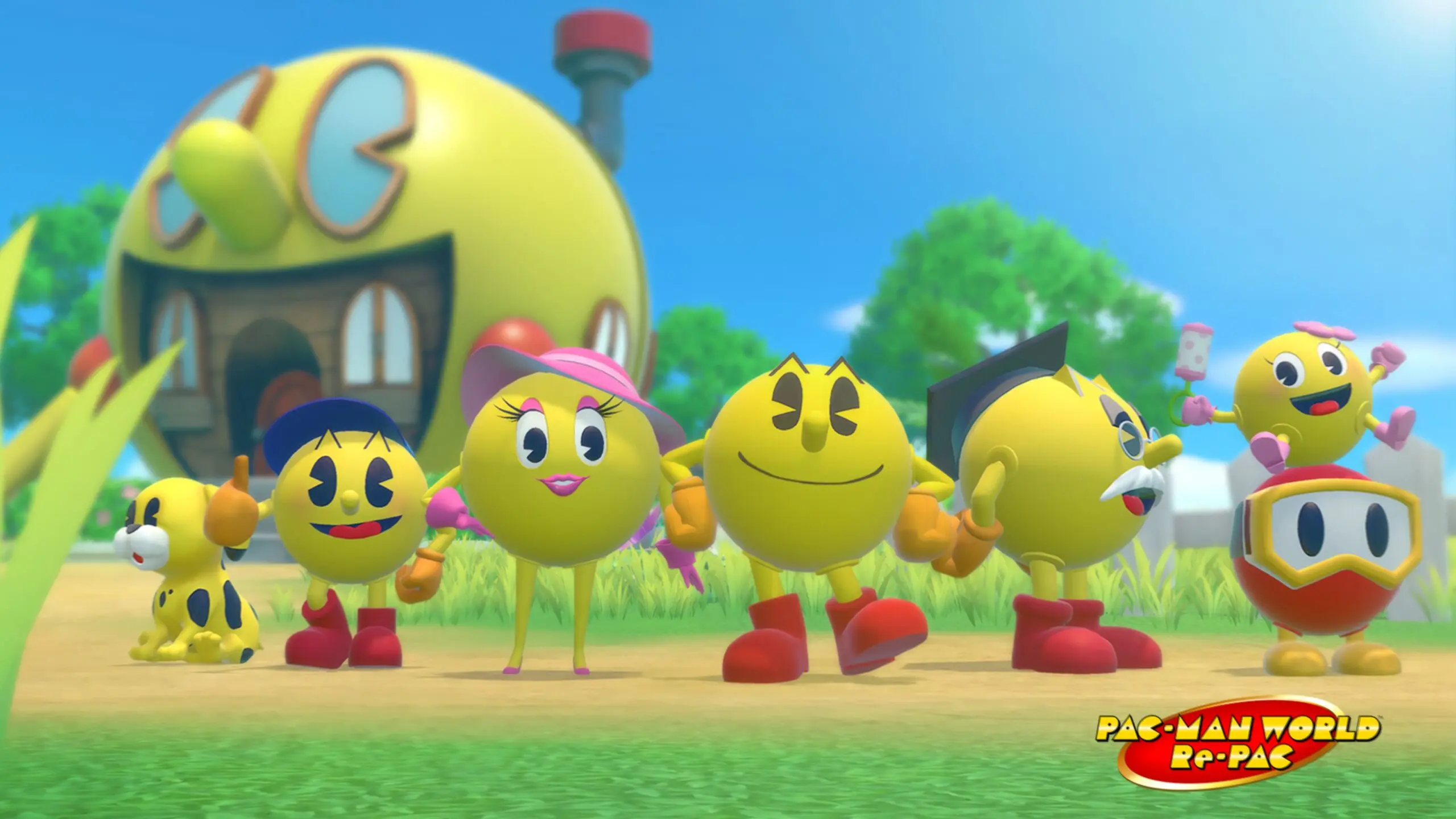 Pac-Man World: Re-Pac - grafika startowa na PlayStation 5