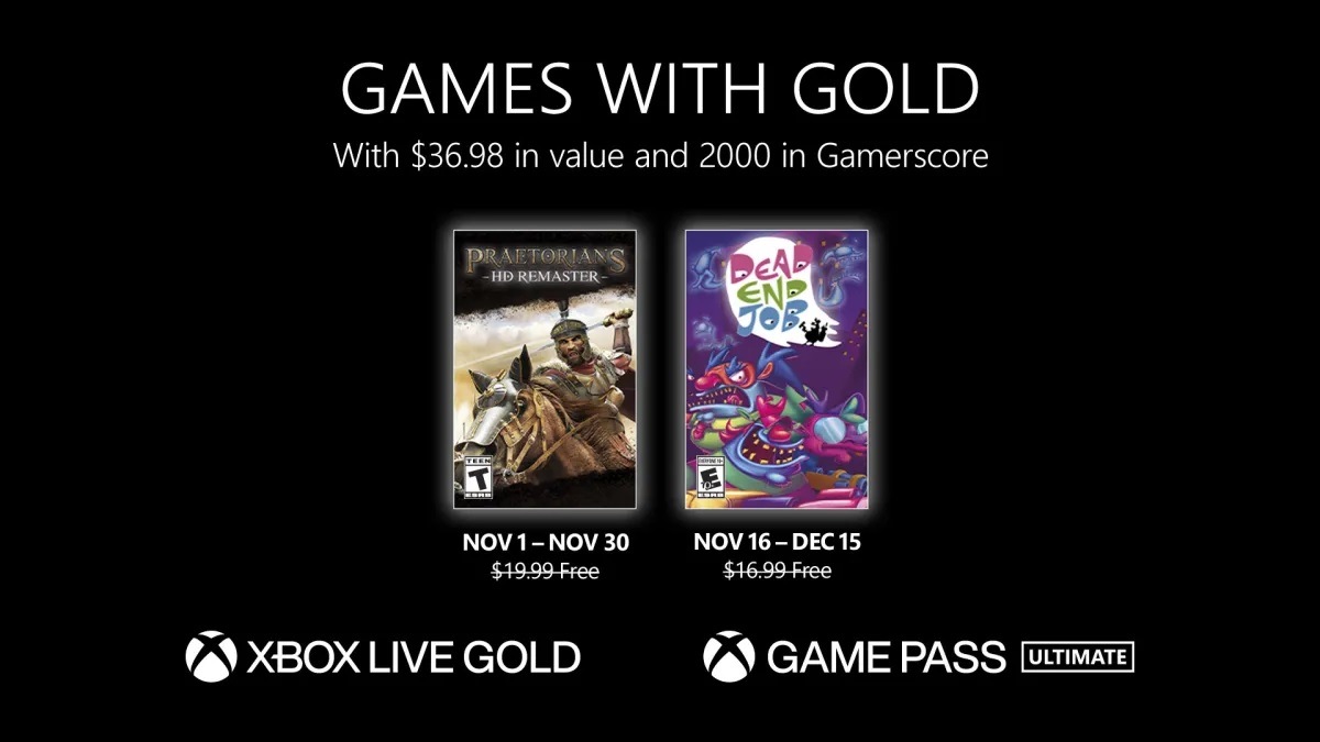 Listopad w Games with Gold