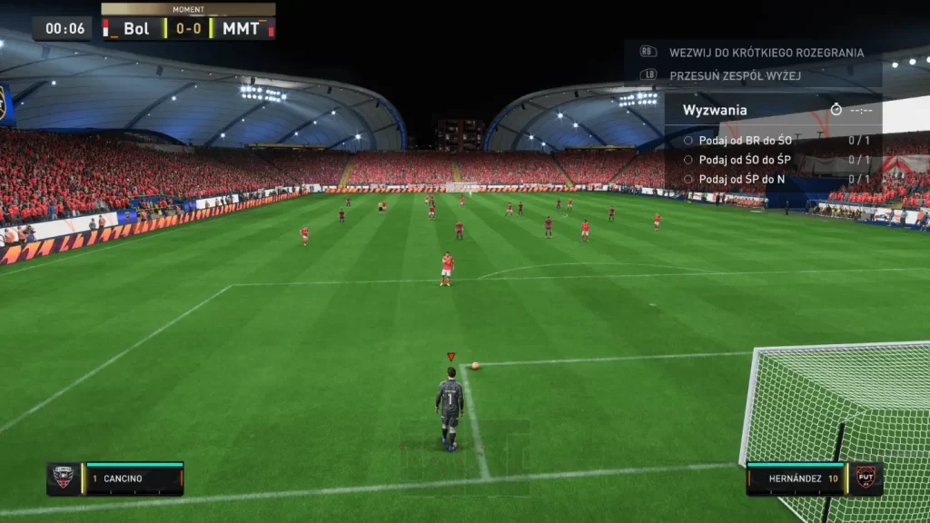 Fifa 23 - ekran wybijania piłki