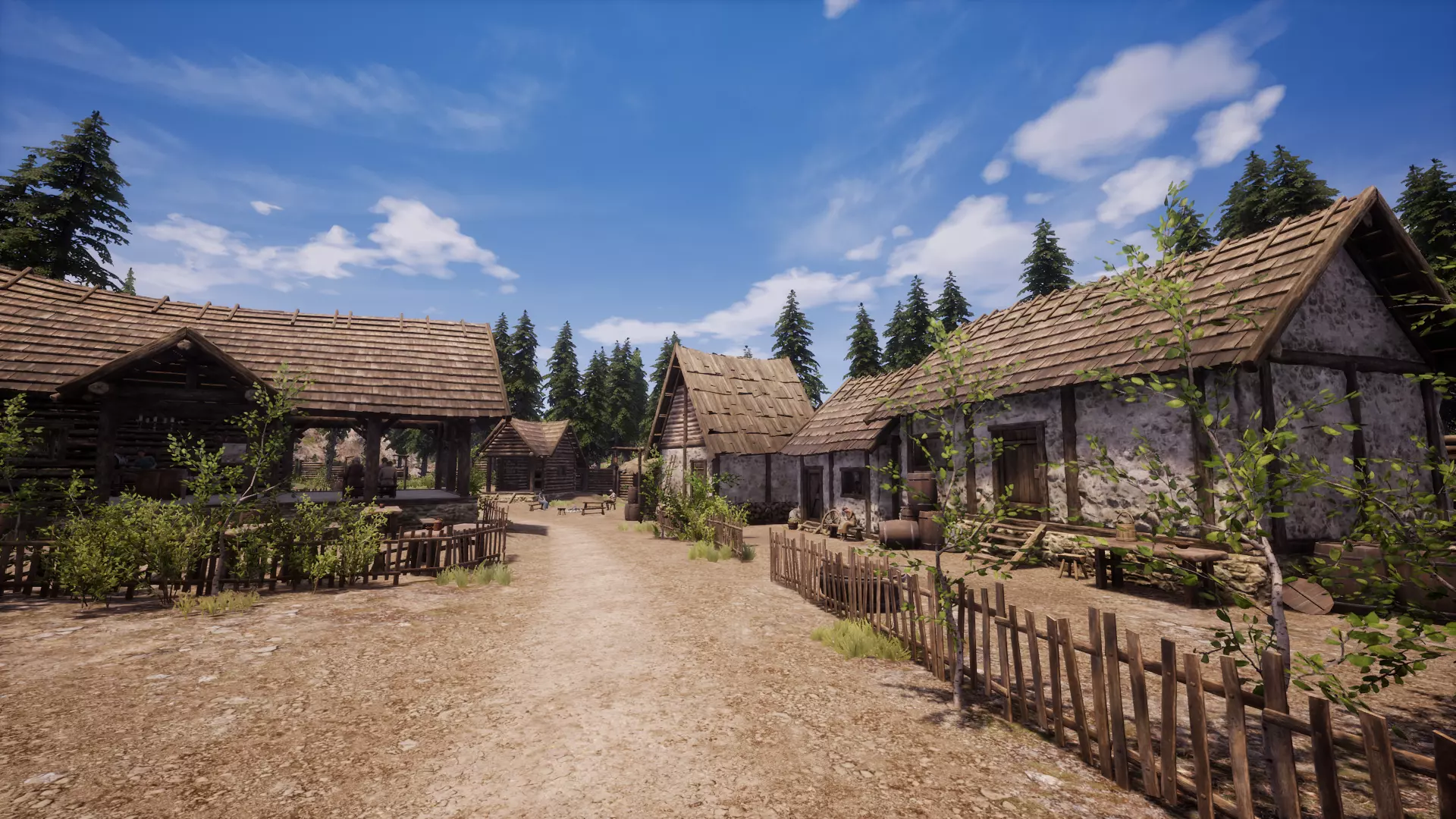 Medieval Dynasty - jedna z osad dostępnych w świecie gry