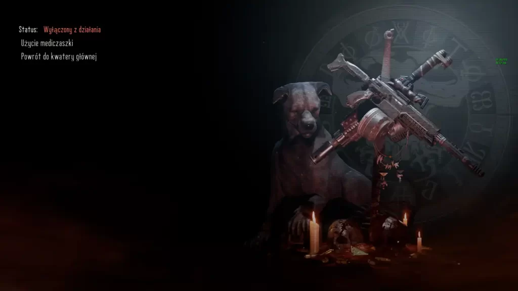 Necromunda: Hired Gun — ekran po śmierci.