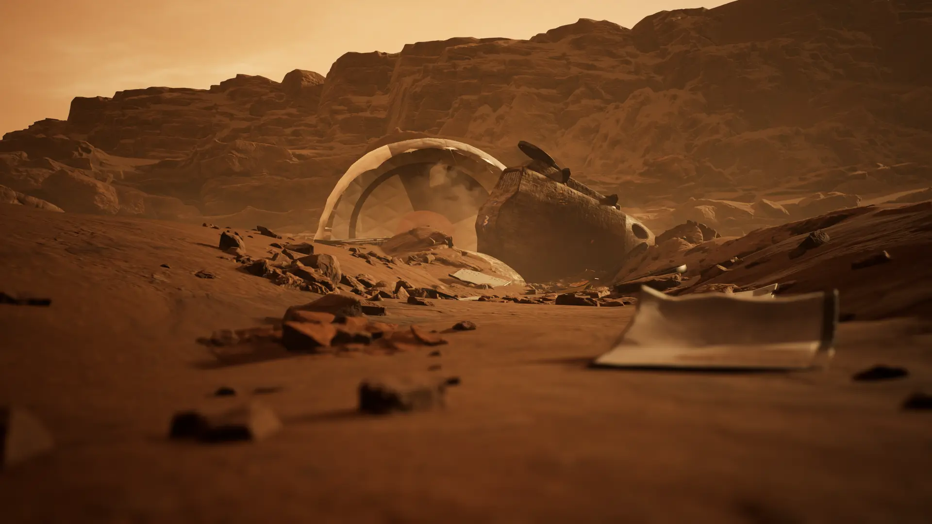 Deliver Us Mars. Efekt działania marsjańskich brzóz.