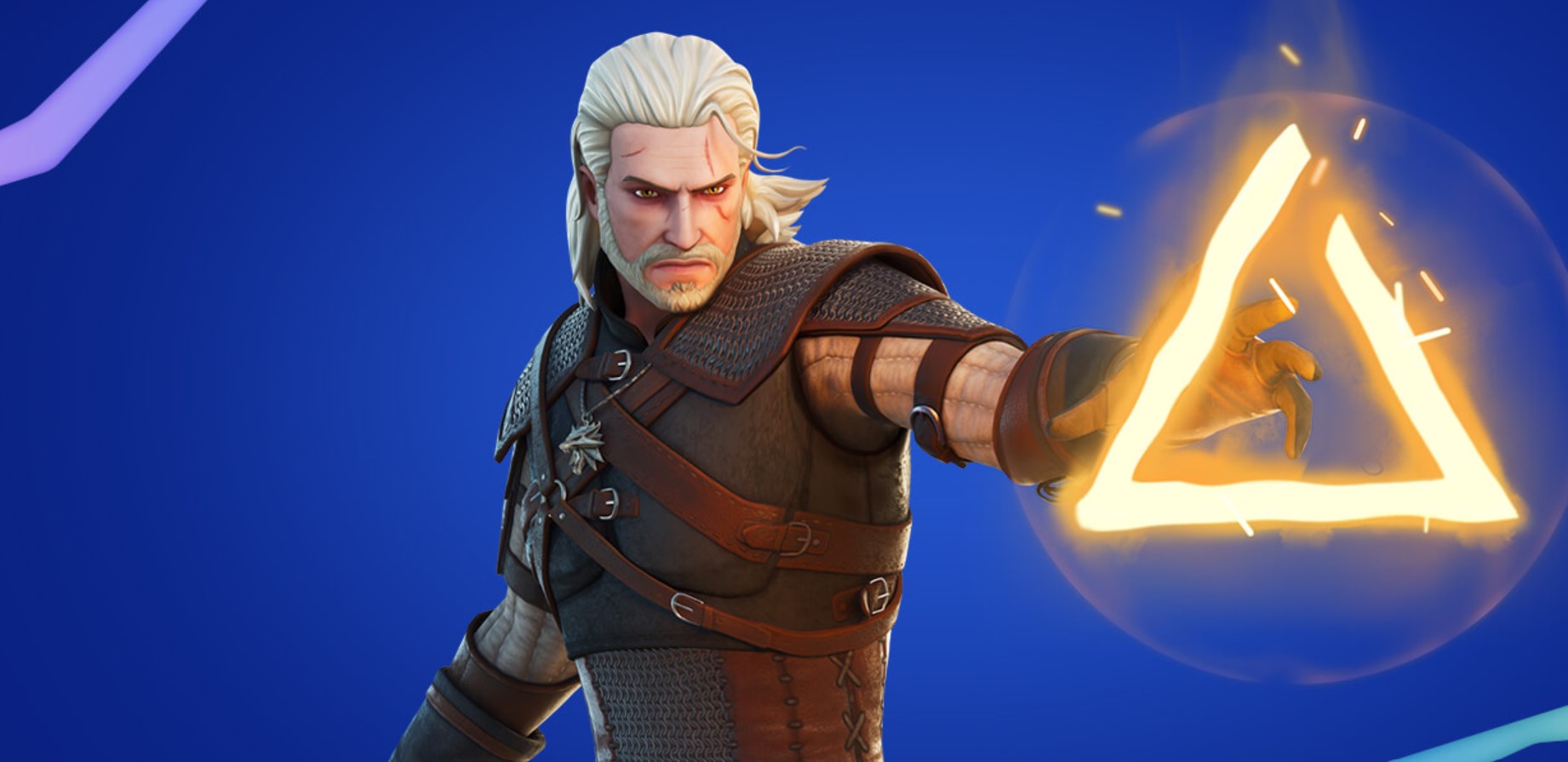 Geralt w Fortnite Banner