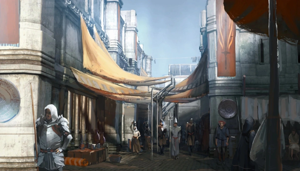 Grafika koncepcyjna przedstawiająca miasto Neverwinter