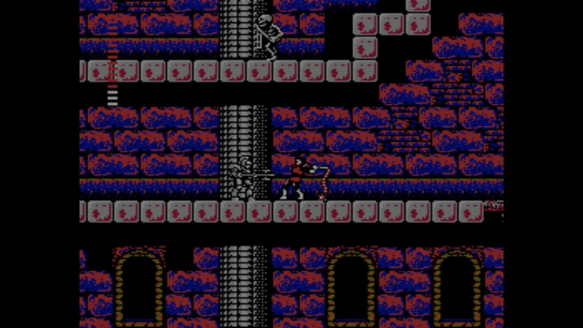 Castlevania II chłop biczuje rycerza