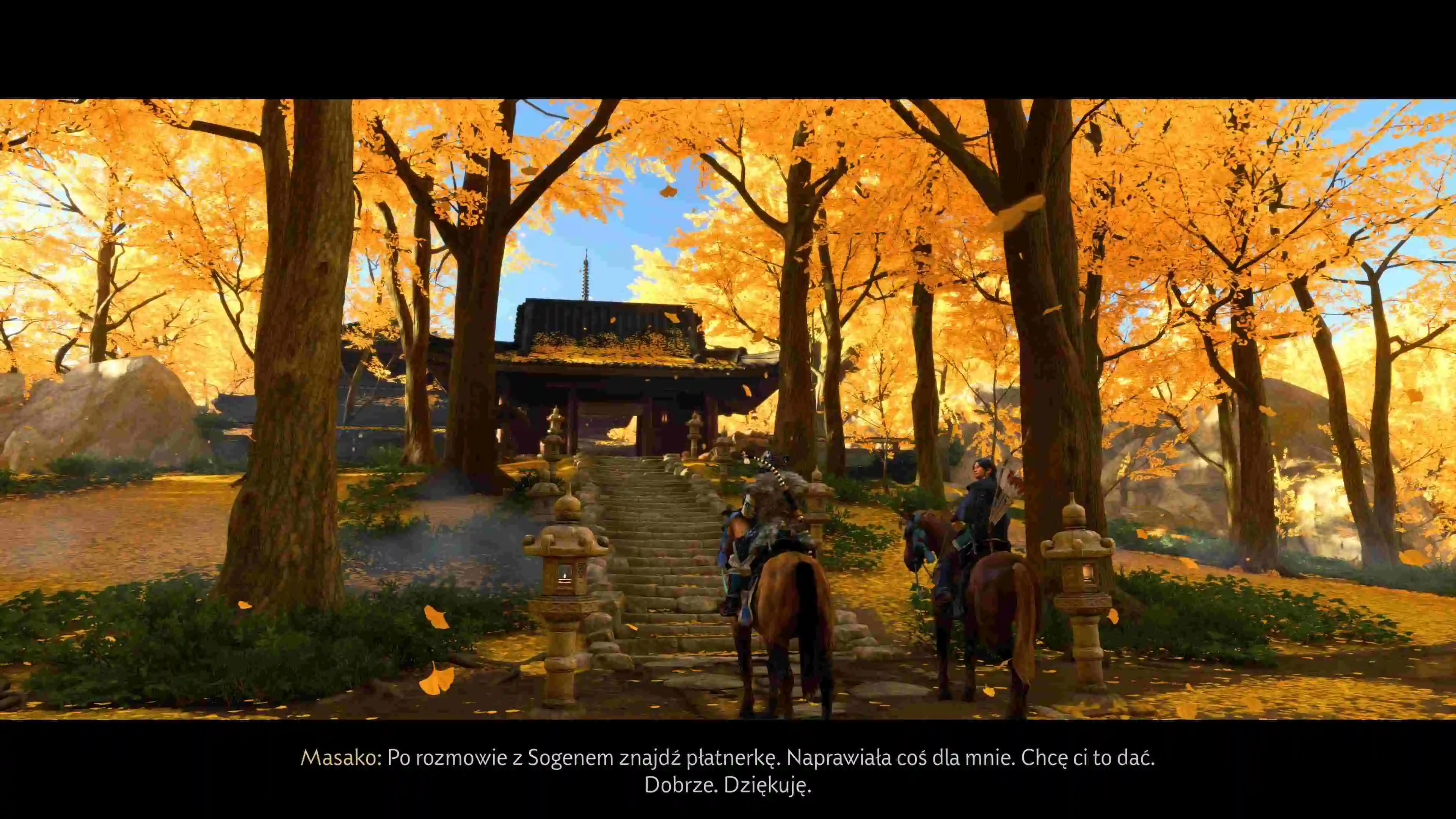 Ghost of Tsushima leśna pagoda