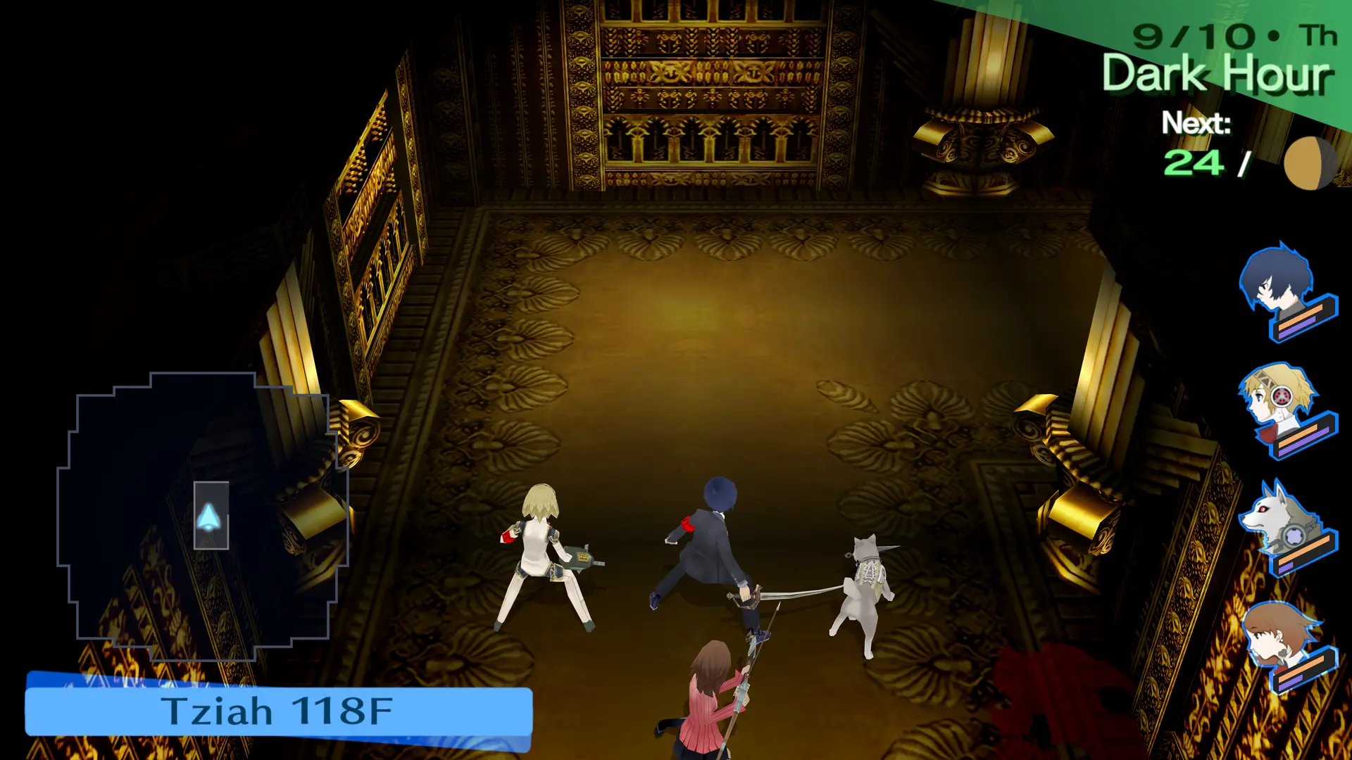 Persona 3 Portable ludzie stoją