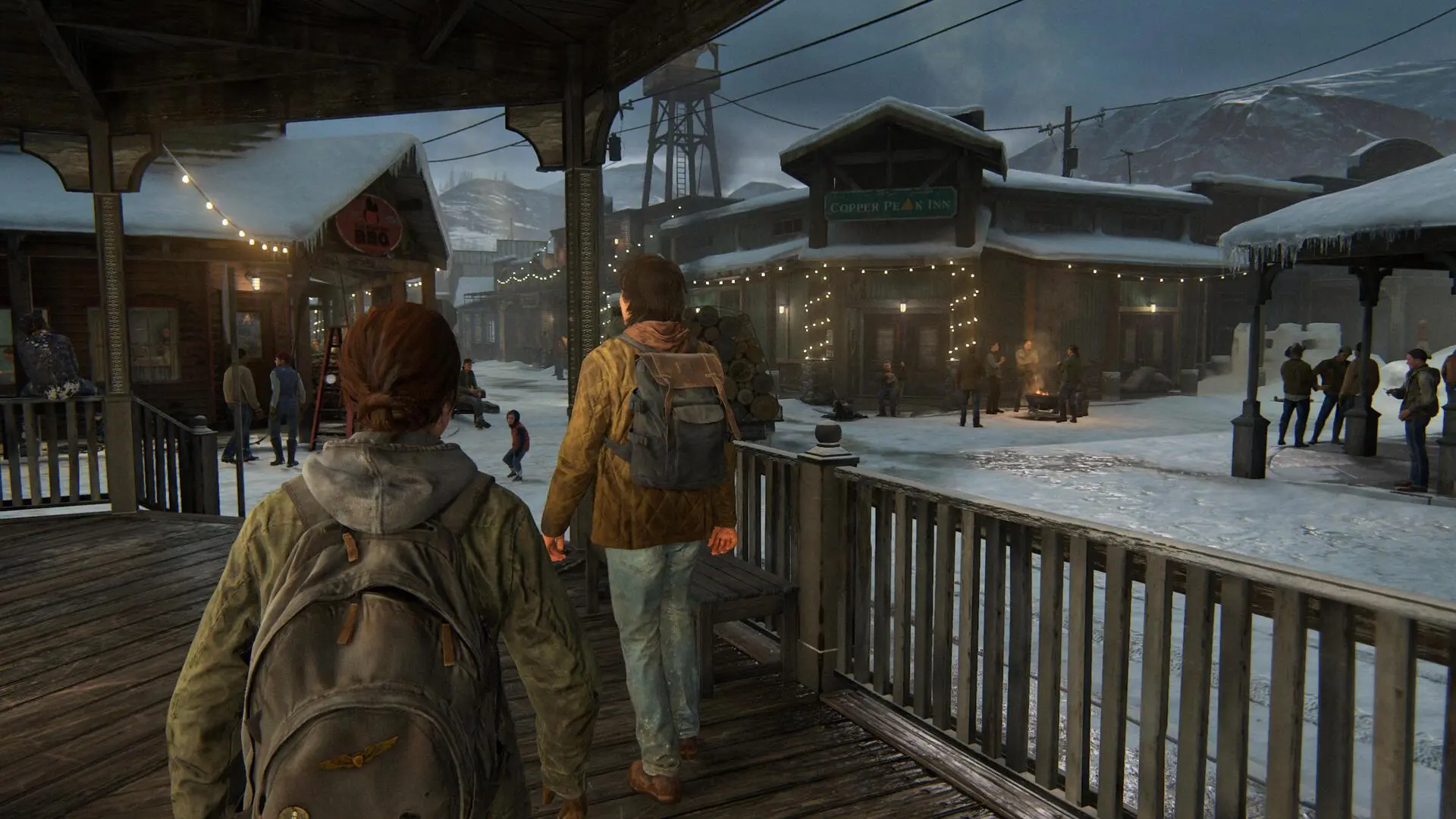 The Last of Us: Part II chłop z babą idzie