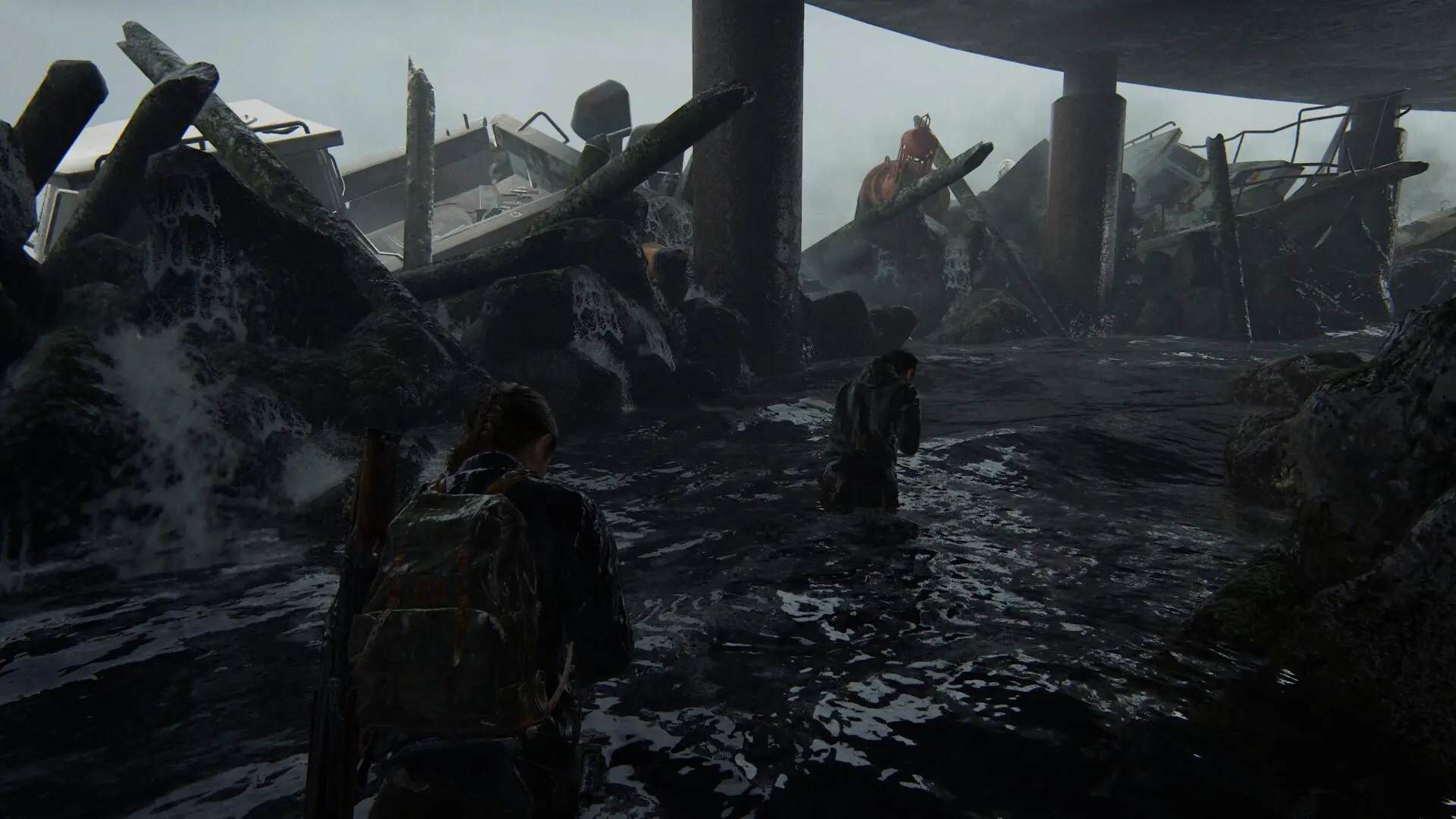 The Last of Us: Part II baby idą wodą