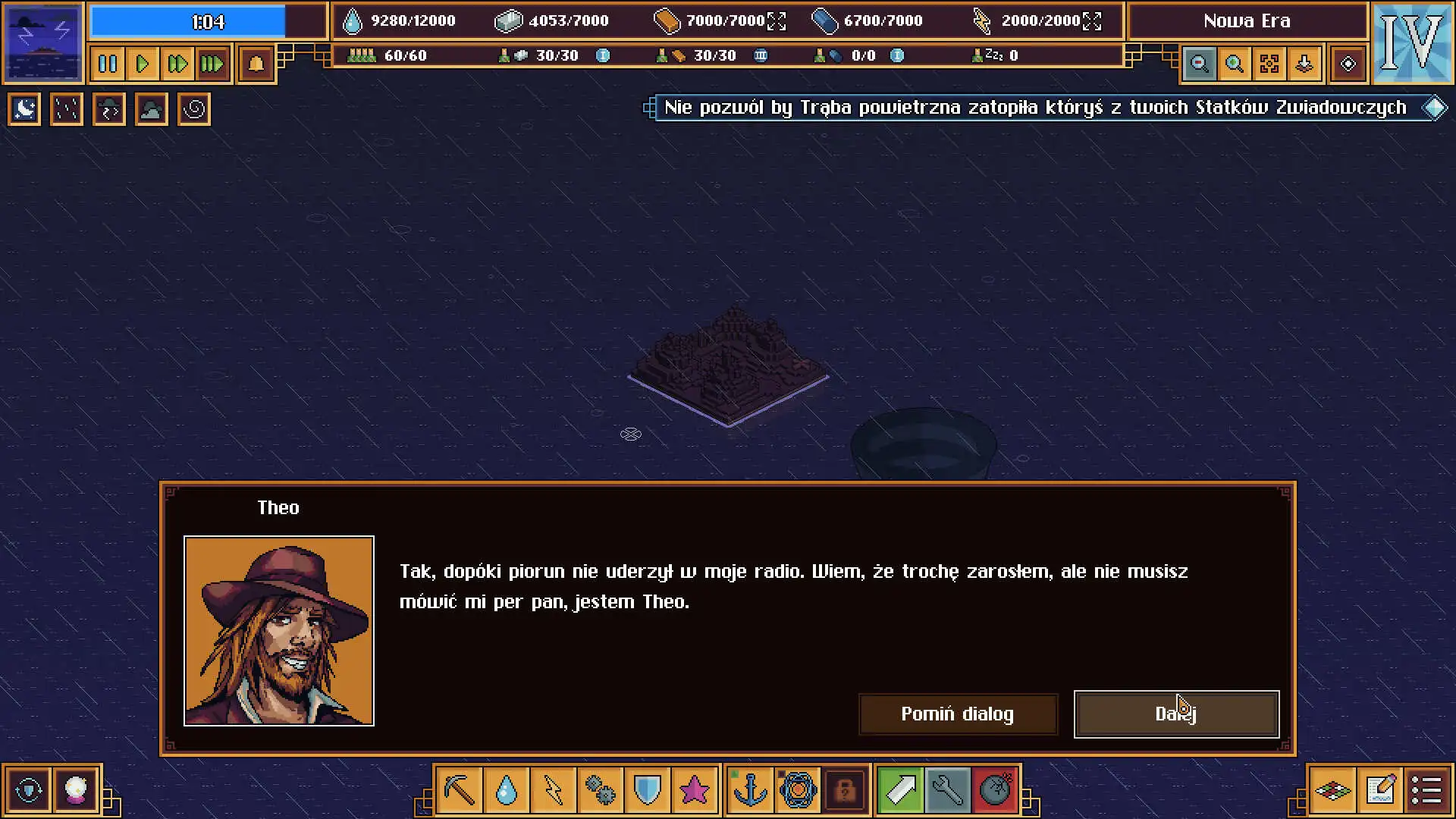 Flooded - rozmowa z chłopem w kapelutku