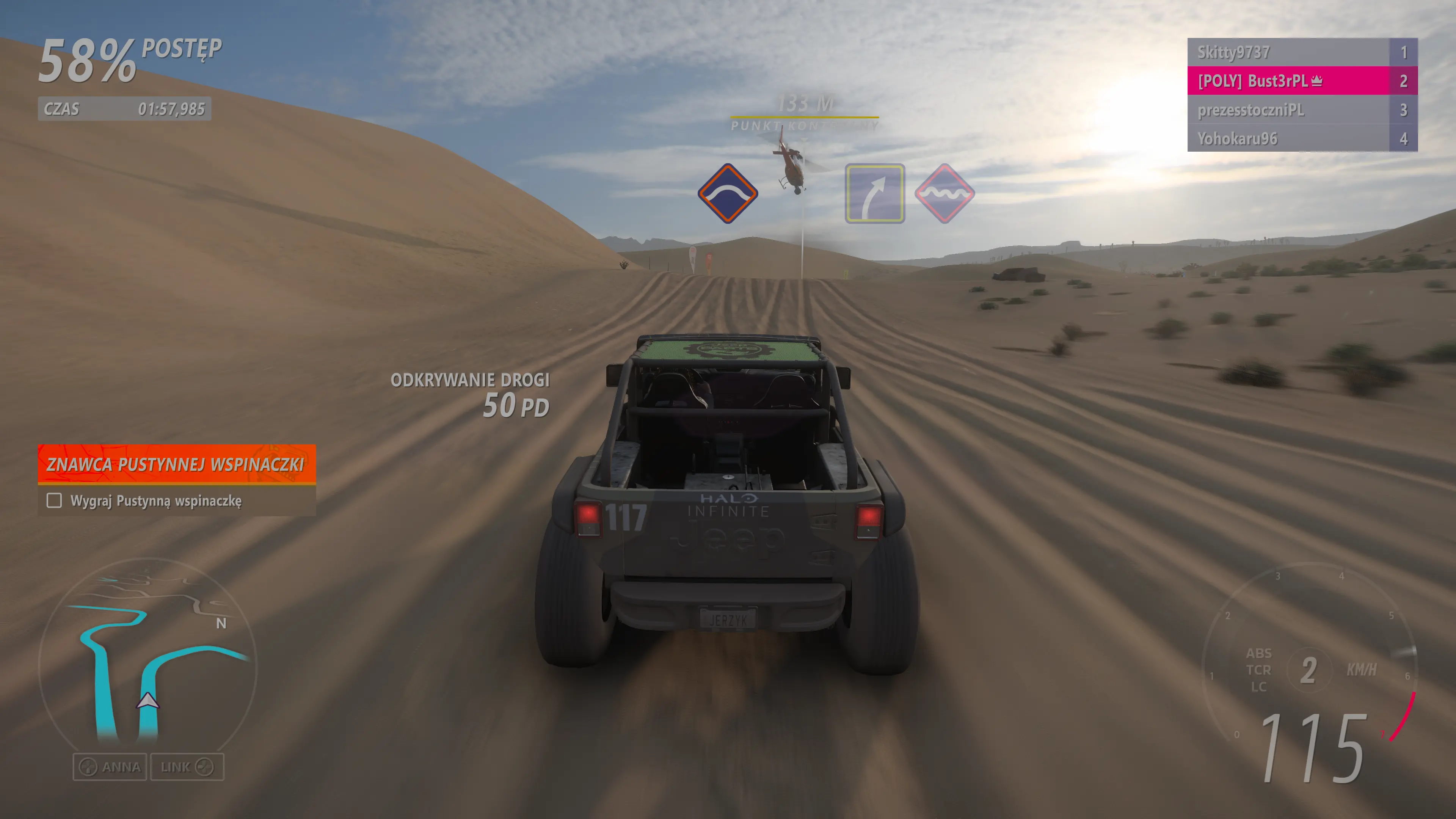 Rally Adventure - jeep jedzie