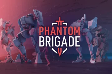 Phantom Brigade, w tle kilka mechów