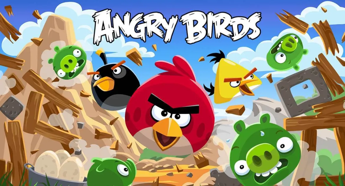 Logo gry Angry Birds, stworzonej przez Rovio Entertainment
