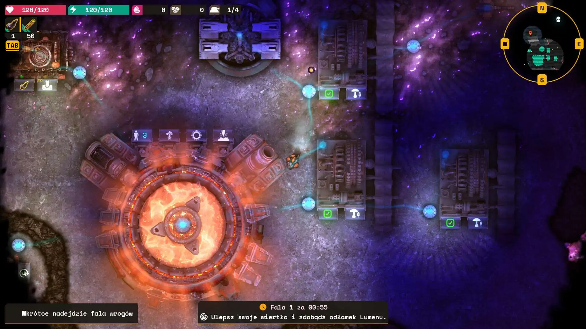 Lumencraft - baza z grzybami