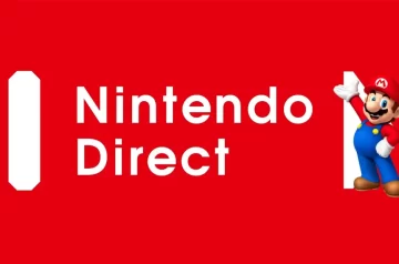Nintendo Direct Czerwiec 2023 - grafika główna z mario i logiem