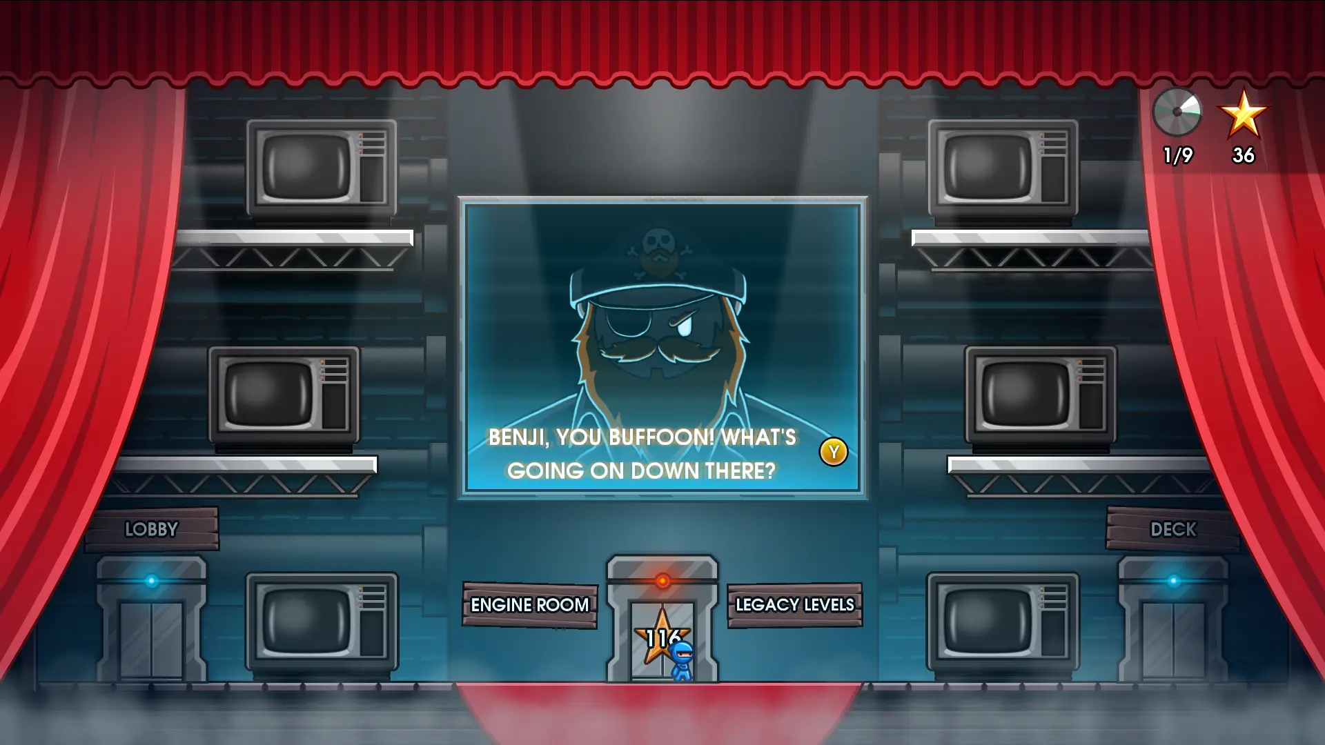 10 Seconds Ninja X - sala wyboru