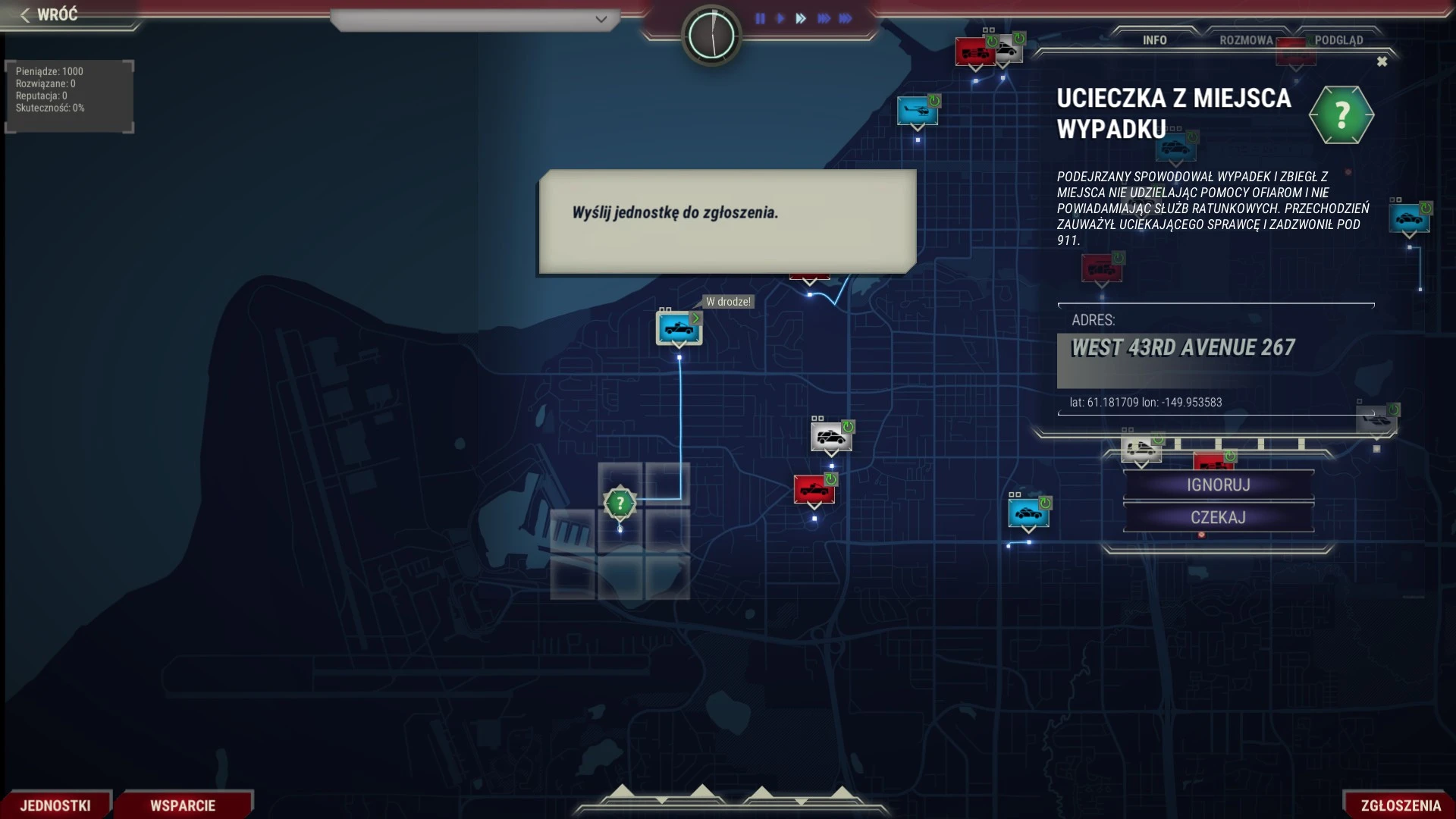 Rescue - pierwsze poszukiwania