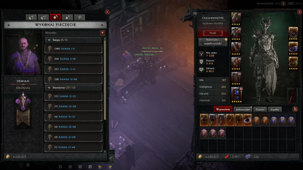Diablo IV Okultysta Tworzenie kluczy
