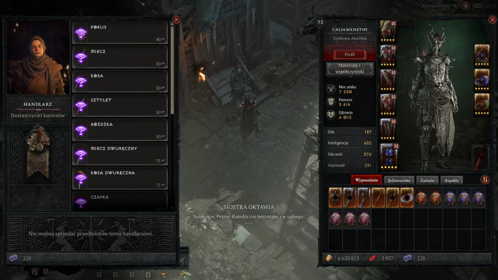 Diablo IV hazard - sprzedawca kuriozów