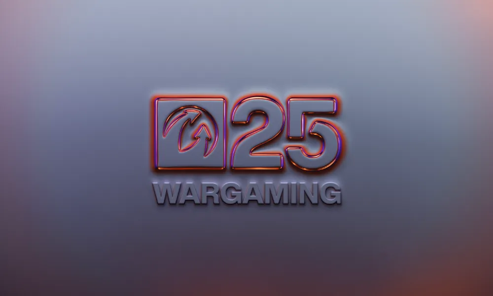 Wargaming logo z okazji 25 urodzin