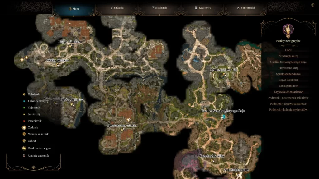 Baldur's Gate 3 - mapa