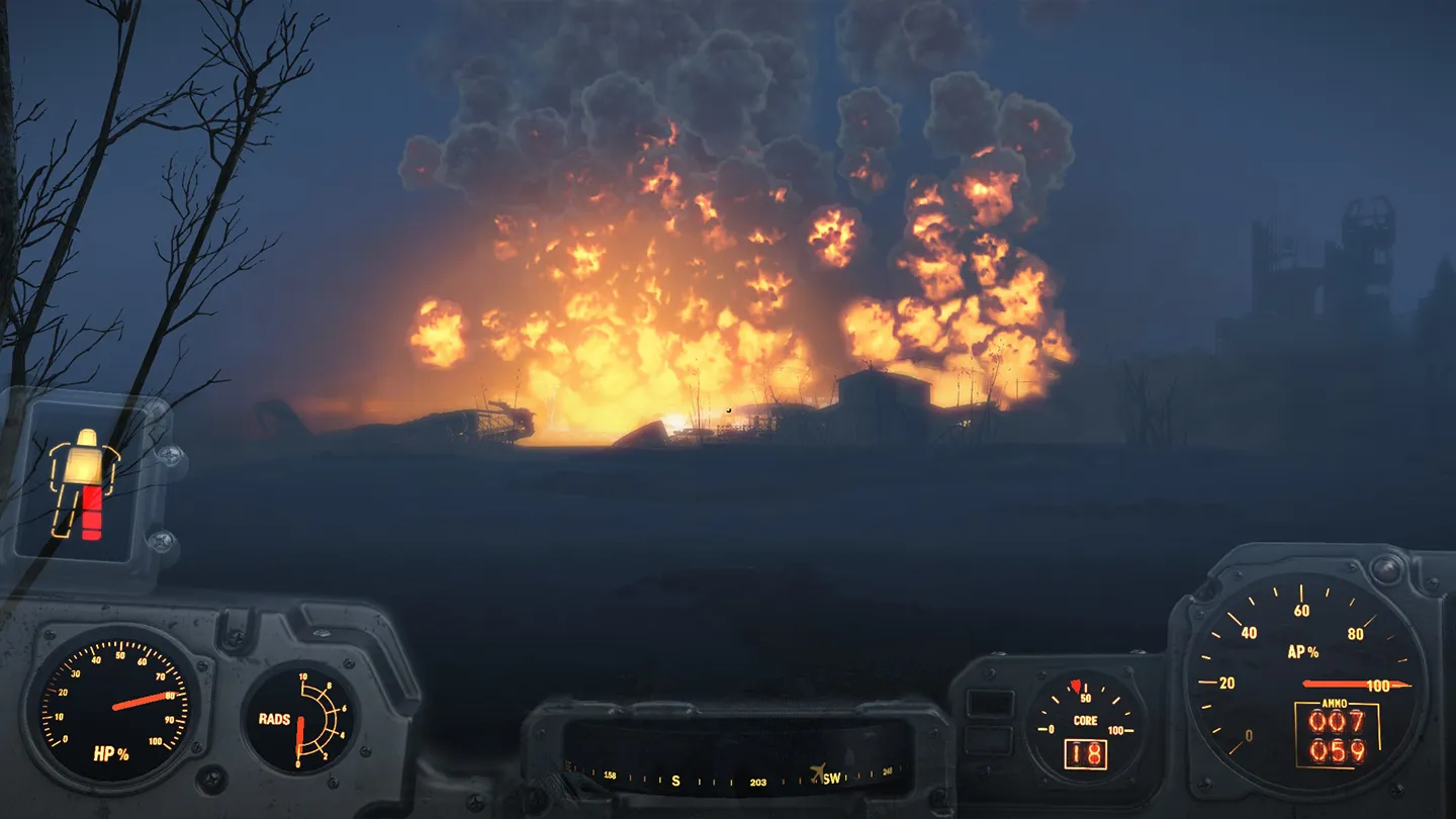 Gorąca atmosfera w Fallout 4.
