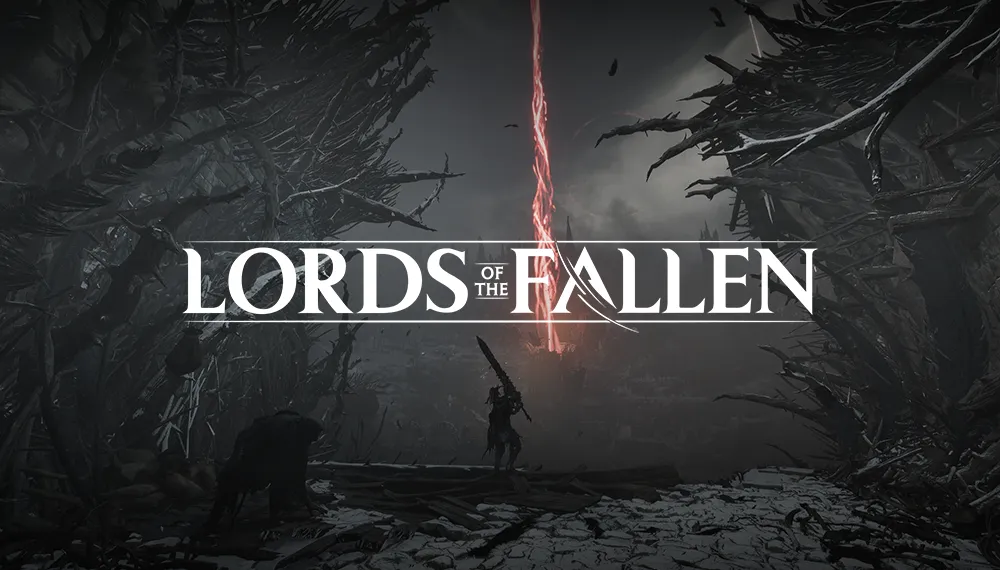 Grafika główna recenzji Lords of the Fallen na PS5.