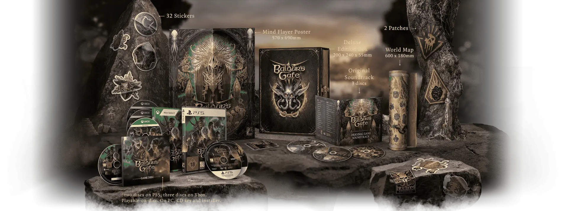 Zawartość Edycji Deluxe Baldur's Gate 3