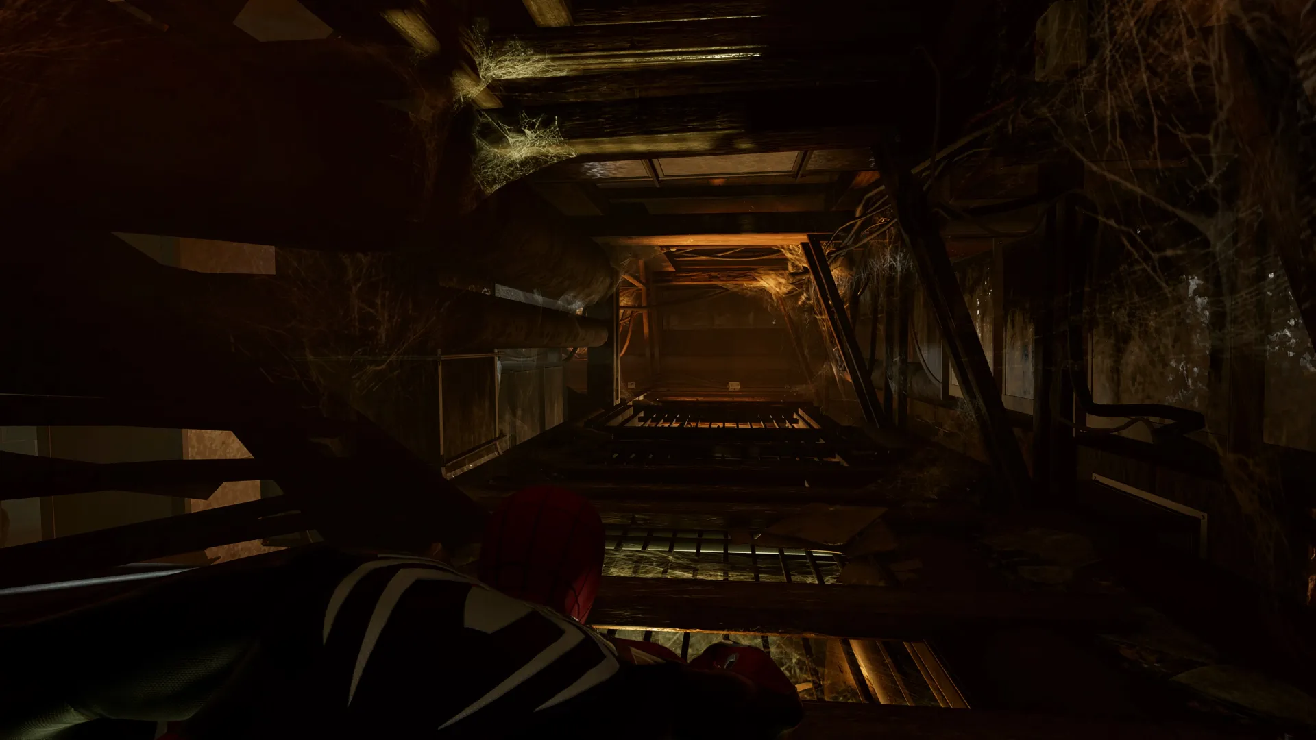 Spider-Man w tunelu